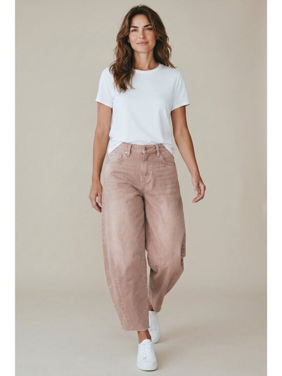 KanCan Denim - Kancan dusty mauve high rise horseshie fit jeans sz 05/26 new
